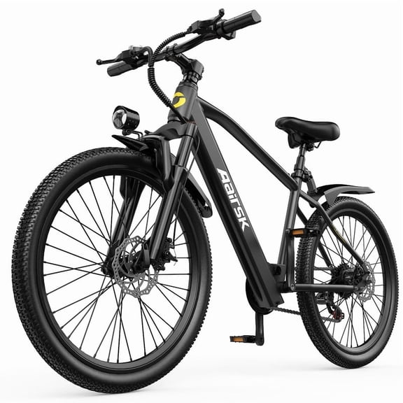 Aairsk 24'' Electric Bike for Adults 22MPH, 400W Motor Ebikes, 36V 10AH Battery, 7-Speed, 40Miles Long Range Mountain Bike, Black