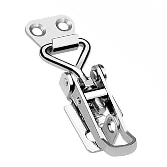 Aalever Lockhasp Stainless Steelhasplock Latch Self-Locking Adjustable 38-50Mm Stainless Steel Heavy-Duty Buckle Adjustable