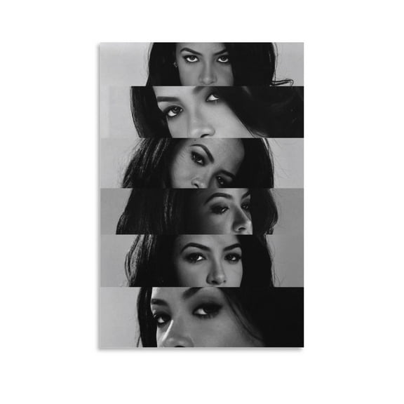 Aaliyah Dana Haughton Actor Poster Photo (26) Poster Decorative Painting Canvas Wall Art Living Room Posters Bedroom Painting 20x30inch(50x75cm)