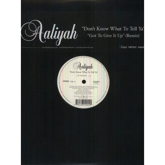 Aaliyah - Don't Know What to Tell Ya [Vinyl]