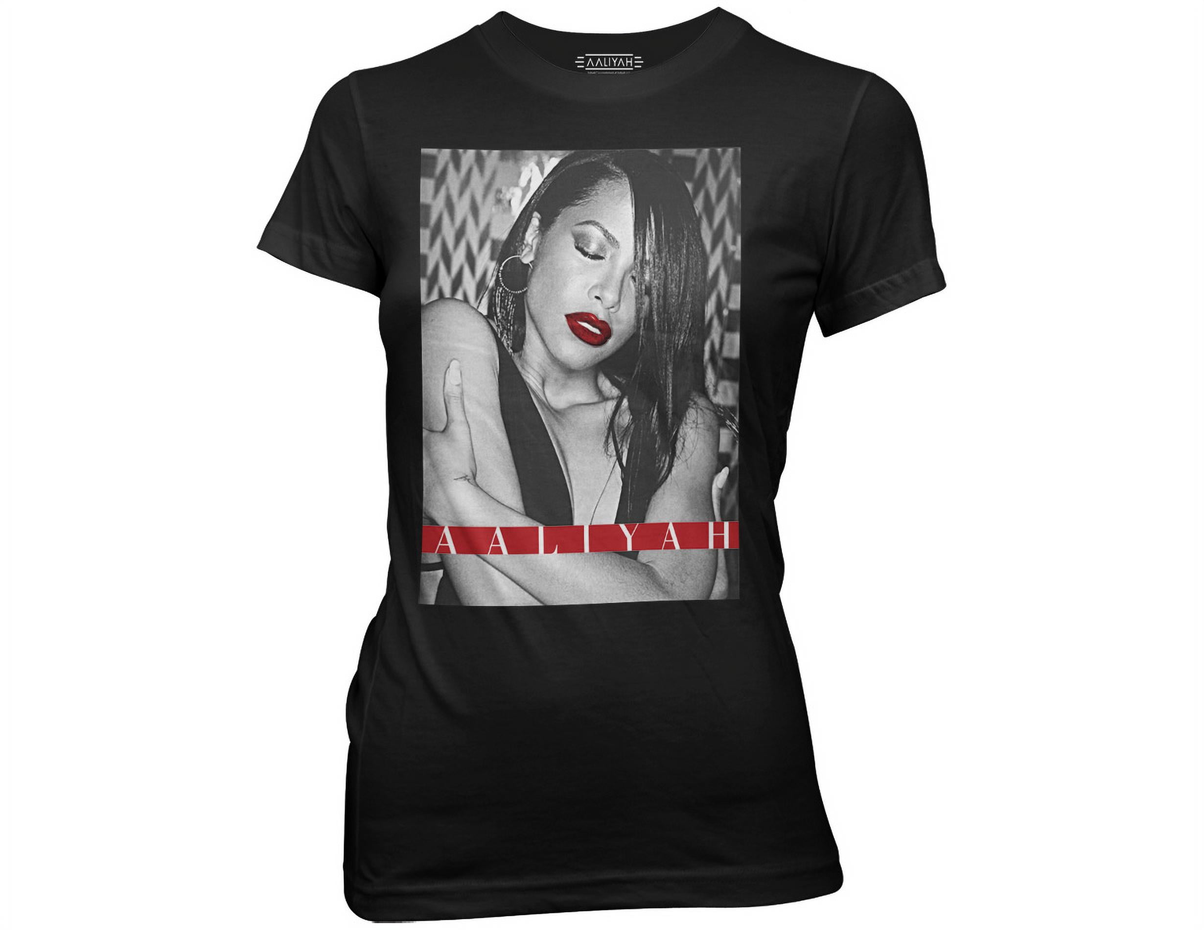 white red and black graphic tee