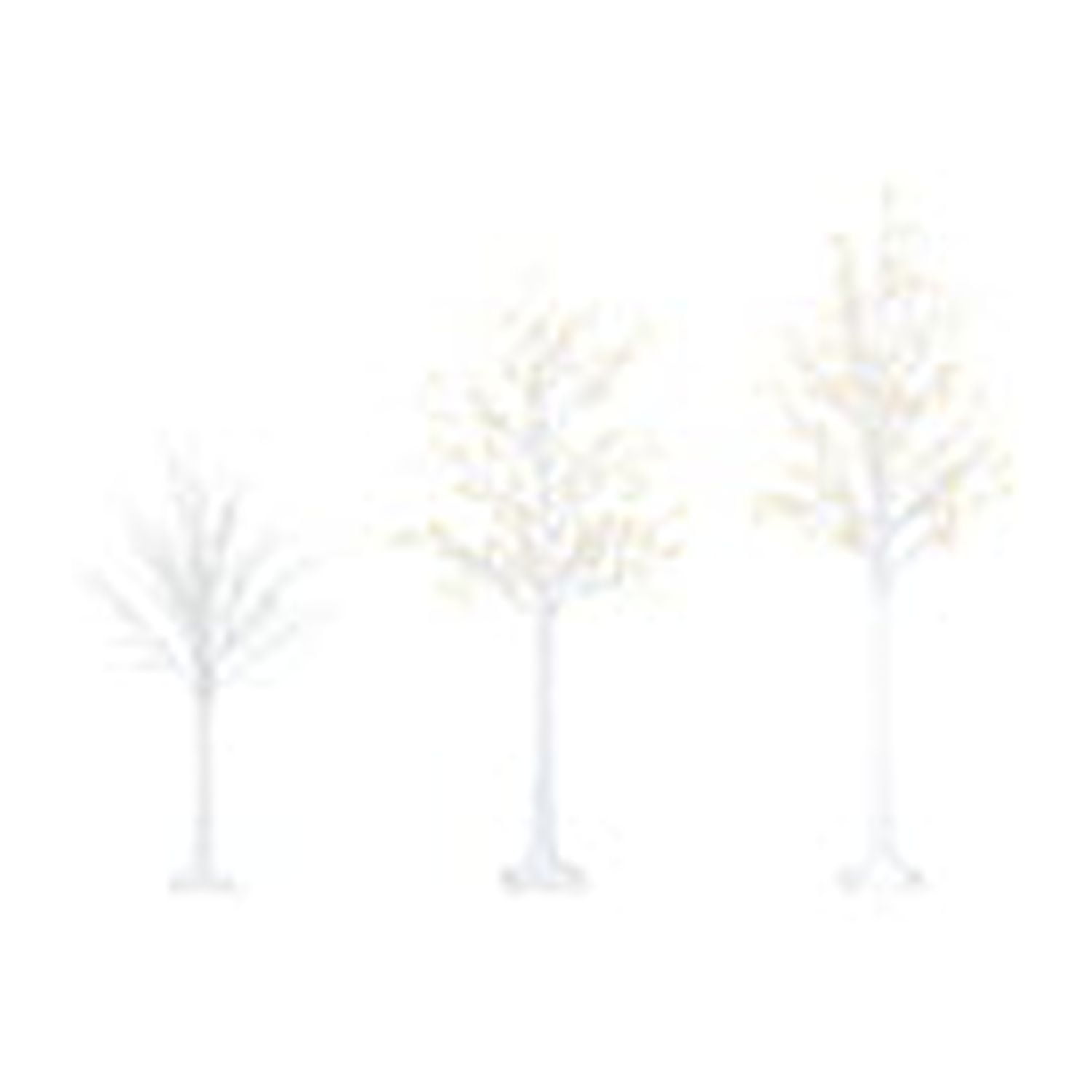 Aaliyah Lighted Christmas Tree Prelit Set of 3 LED Trees 4ft, 5ft and