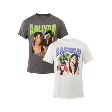 Aaliyah Men's & Big Men's Collage Graphic Tees with Short Sleeves, 2-Pack, Sizes S-3XL