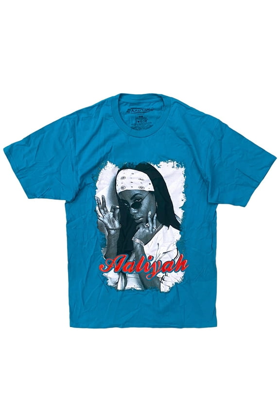 Men's Officially Licensed Bandana Picture Image Graphic Tee T-Shirt (Medium, Teal)