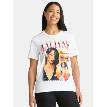 Aaliyah Women’s Graphic Tee with Short Sleeves, Sizes XXS-2XL