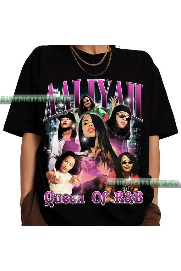 Aaliyah Vintage Vintage T-Shirt, Aaliyah Homage Graphic Unisex T-Shirt, Actress T-Shirt, Retro 90's Fans T-Shirt