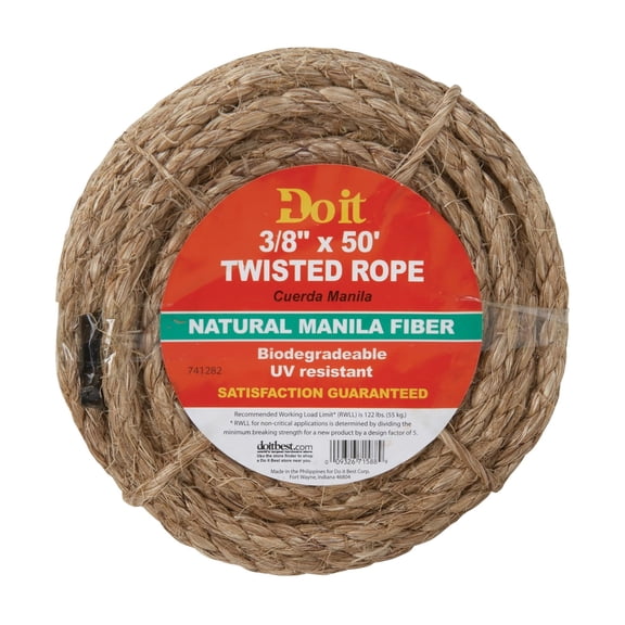 Aamstrand Rope/Twine Do it Best Twisted Manila Packaged Rope - Pack of 20
