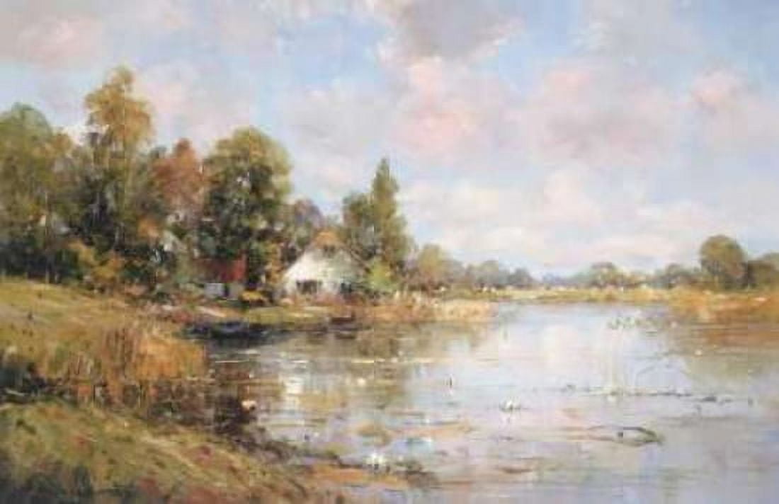 Aan de Waterkant IV Canvas Art - Rob De Haan (24 x 36)