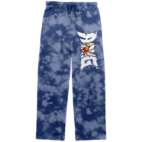 Aang Men's Blue and White Cloud Sleep Pajama Pants-S