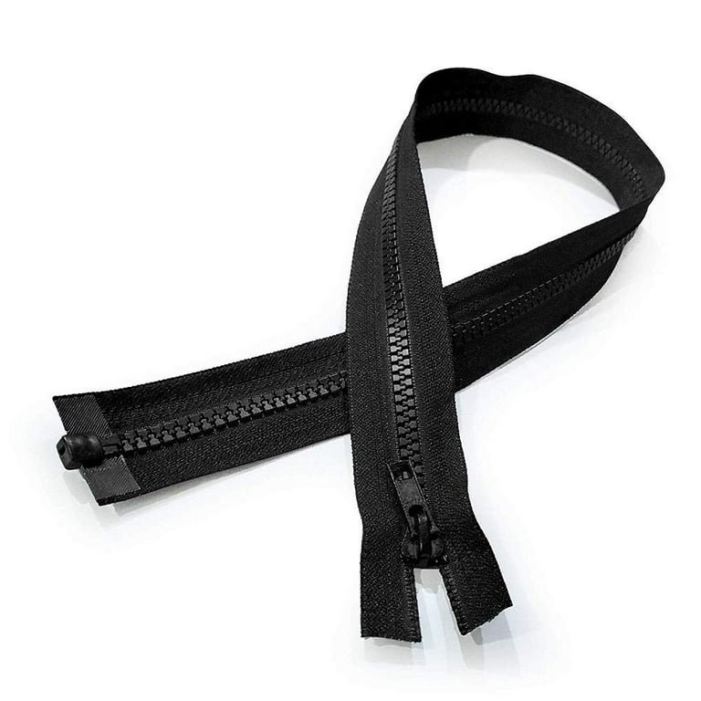 Aanij® Sport Separating Zipper 20 Inch Color Black Coats, Jacket Zipper  Black Molded Plastic Zippers (Pack Of 5) 