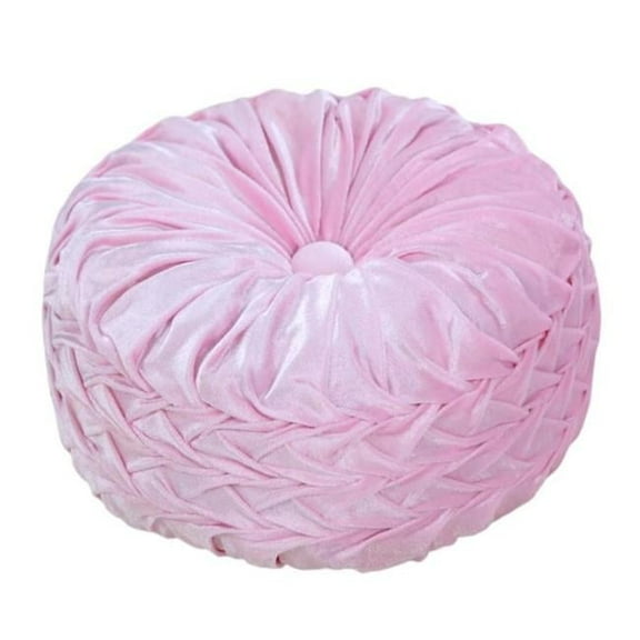 Aanny Designs TFP002 Taylor Tufted Button Pillow, Pink