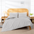 thumbnail image 1 of Aanya Linen Luxury 600 TC Duvet Cover with Sham Set - Premium 600 Thread Count - Ultra-Soft, Breathable(Size - Full/Queen 3-Pieces, Light Grey), 1 of 3