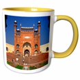 thumbnail image 1 of 3drose, Aarch of Badshahi Masjid, Lahore, Pakistan., 11oz Two-tone Yellow Mug, 1 of 6