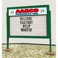 thumbnail image 1 of Aarco DMBM5272G Double Sided Marquee with Header - Green, 1 of 7