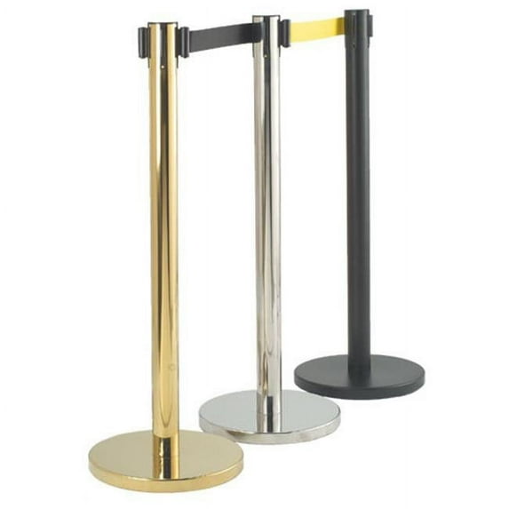 Aarco HC-7 Form-a-line Retractable Belt Stanchion Chrome