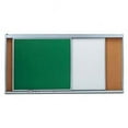 thumbnail image 1 of Aarco HSU48-2 Markerboard with Horizontal Sliding 2 Track Units, 1 of 6