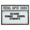 thumbnail image 1 of Aarco MBM5070BA. Marquee One Illuminated Single Sided Changeable Sign System, 1 of 2