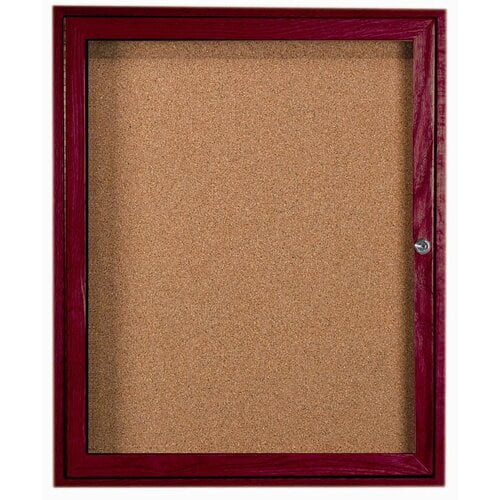 AARCO Enclosed Wall Mounted Bulletin Board