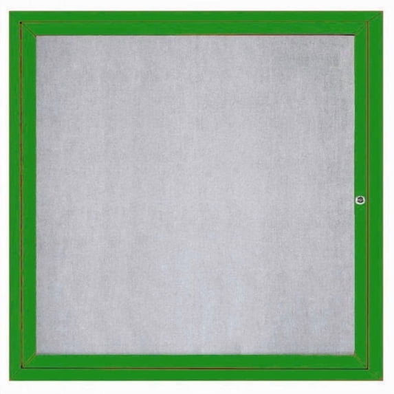 AARCO Outdoor Illuminated Enclosed Wall Mounted Bulletin Board