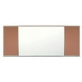 thumbnail image 1 of Aarco Products 120D-412M-282-802 Combination Tackboard at Each End- Cappuccino - 4 x 12 ft., 1 of 1