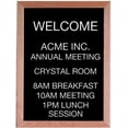 thumbnail image 1 of Aarco Products 24"x18" Oak Framed Black Felt Letter Board Open Face Message Center, 1 of 2