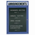 thumbnail image 1 of Aarco Products ADC2418HB 1-Door Directory Cabinet with Header - Blue, 1 of 6