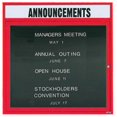 thumbnail image 1 of Aarco Products ADC3636HR Enclosed Directory Board - Red, 1 of 3