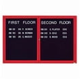 thumbnail image 1 of Aarco Products ADC4872R 2-Door Enclosed Directory Cabinet - Red, 1 of 3
