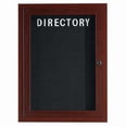 thumbnail image 1 of Aarco Products ADCWW2418R 1-Door Frame Wood Look Enclosed Letter Board - Walnut, 1 of 1