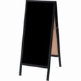 thumbnail image 1 of Aarco Products BA-3BP Aluminum Black Powder Coated A-Frame Sidewalk Black Acrylic Board, 1 of 1