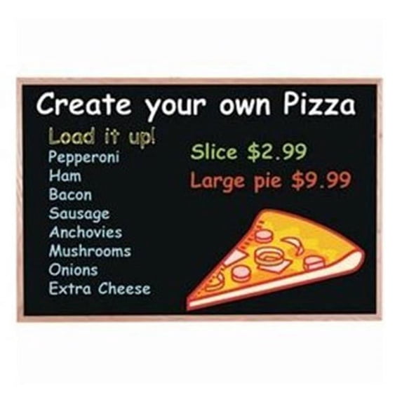 Aarco Products BOC3648NT Display Style Neon Marker Board