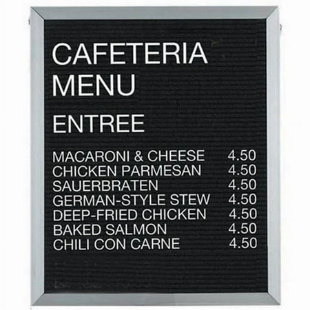 Aarco Products BOFD3024 Open Face Aluminum and Felt Changeable Letter Board