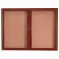 thumbnail image 1 of Aarco Products CBC4872R Enclosed Bulletin Board - Cherry, 1 of 3