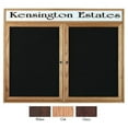 thumbnail image 1 of Aarco Products CDC3672H 2-Door Enclosed Changeable Letter Board with Header - Cherry, 1 of 2