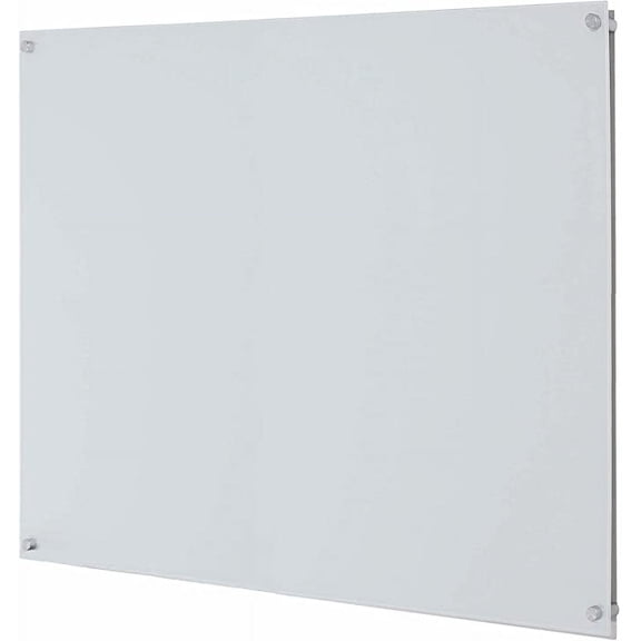 Aarco Products Clear Vision Magnetic Glass Dry-Erase Markerboard 48"Hx48"W