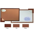thumbnail image 1 of Aarco Products DBWW3660 Natural Pebble Grain Cork Bulletin Board - Walnut, 1 of 1