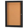thumbnail image 1 of Aarco Products DCC3624RIBK 1-Door Illuminated Enclosed Bulletin Board - Black, 1 of 3