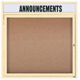 thumbnail image 1 of Aarco Products DCC3636RHIIV Illuminated Enclosed Bulletin Board - Ivory, 1 of 1