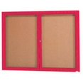 thumbnail image 1 of Aarco Products DCC3648RR 48 in. W x 36 in. H Enclosed Aluminum Bulletin Board - Red, 1 of 3