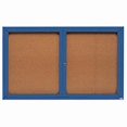 thumbnail image 1 of Aarco Products DCC3660RB 2-Door Enclosed Bulletin Board - Blue, 1 of 7
