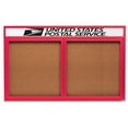 thumbnail image 1 of Aarco Products DCC3660RHR Enclosed Aluminum Bulletin Board with Header - Red, 1 of 1