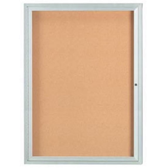 Aarco Products DCC4836R 36 in. W x 48 in. H Enclosed Aluminum Bulletin Board
