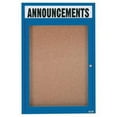 thumbnail image 1 of Aarco Products DCC4836RHB 36 in. W x 48 in. H Enclosed Aluminum Bulletin Board with Heater - Blue, 1 of 7