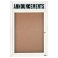thumbnail image 1 of Aarco Products DCC4836RHW 36 in. W x 48 in. H Enclosed Aluminum Bulletin Board with Heater - White, 1 of 3