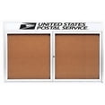 thumbnail image 1 of Aarco Products DCC4872RHW Enclosed Bulletin Board with Header - White, 1 of 3