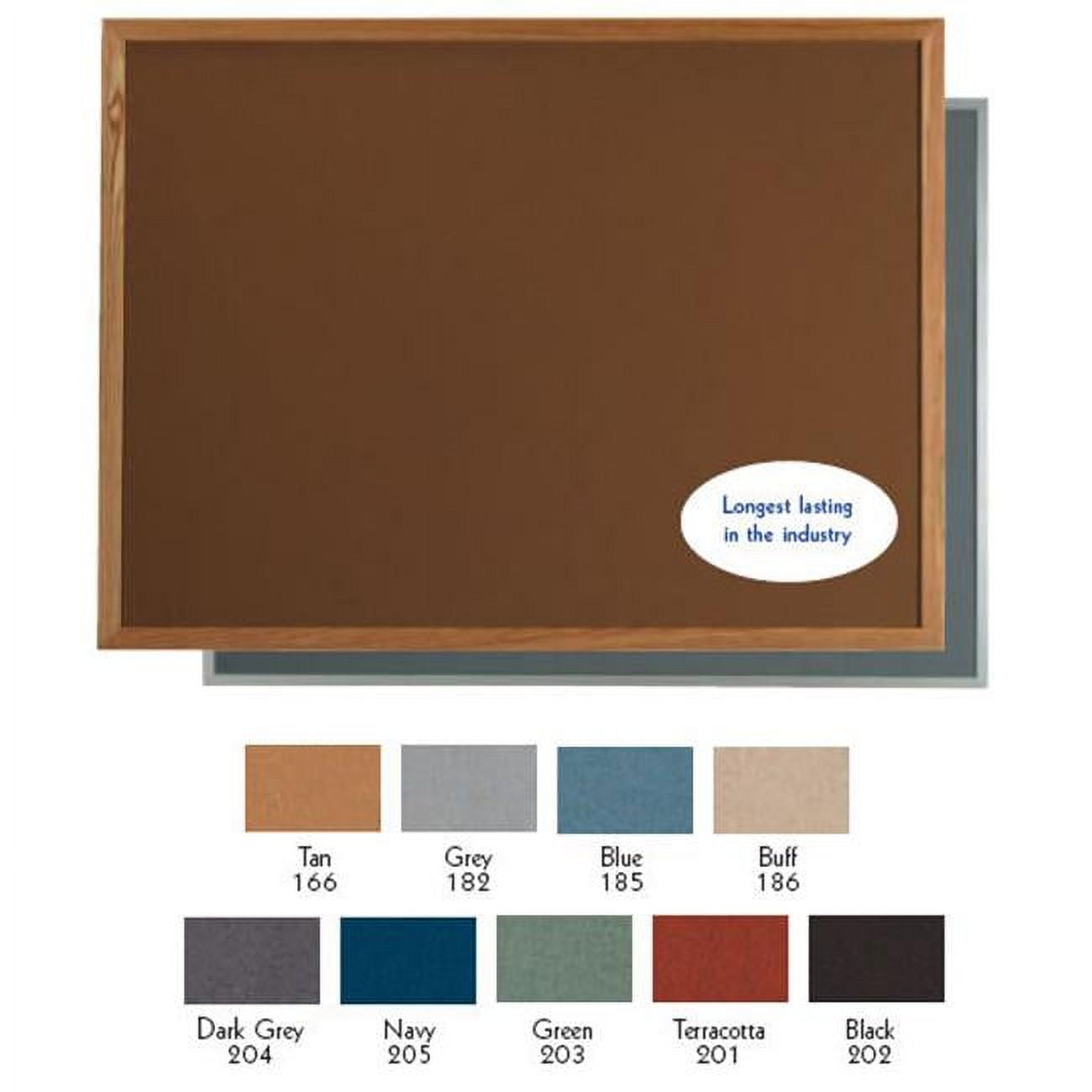 Aarco Products DW3648186 Aluminum Frame Bulletin Board - Buff