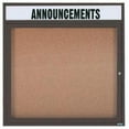 thumbnail image 1 of Aarco Products  Illuminated Enclosed Bulletin Board - Bronzed Anodized - 36in. x 36in., 1 of 1