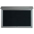 thumbnail image 1 of Aarco Products  Inc. PLD3045TL-2 Light Grey Top Hinged Single Door Plastic Lumber Message Center with Letter Board 30 in.H x 45 in.W, 1 of 1