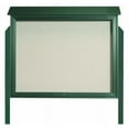 thumbnail image 1 of Aarco Products  Inc. PLD3645TDPP-4 Green Top Hinged Single Door Plastic Lumber Message Center with Vinyl Posting Surface - Posts Included - 36 in.H x 45 in.W, 1 of 1