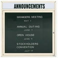 thumbnail image 1 of Aarco Products OADC3636HIV Outdoor Enclosed Directory Board with Heater - Ivory, 1 of 3